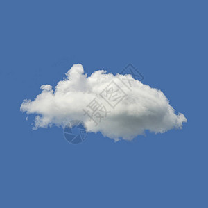 晴朗的蓝天背景上美丽的最小单一自然白云自然云景图片