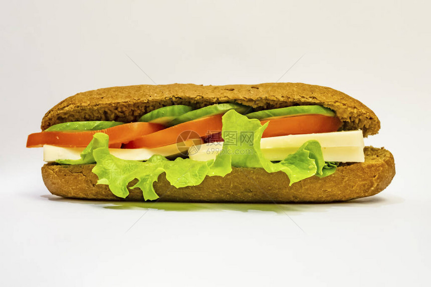 甜点三明治加奶酪黄瓜番图片