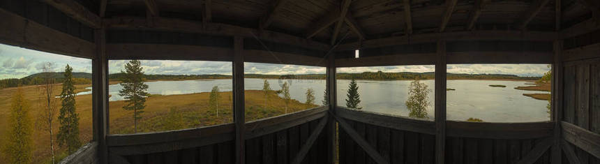 在瑞典北部Norsjo附近的Vajsjon自然保图片