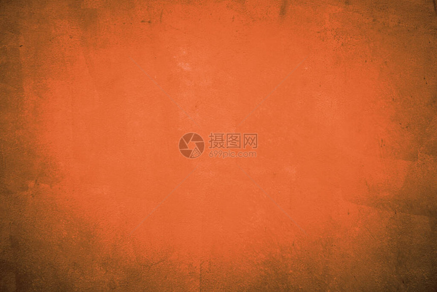 复古橙色grunge纸纹理背景和陈列室图片