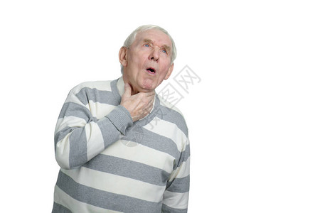老人有喉咙疼痛图片