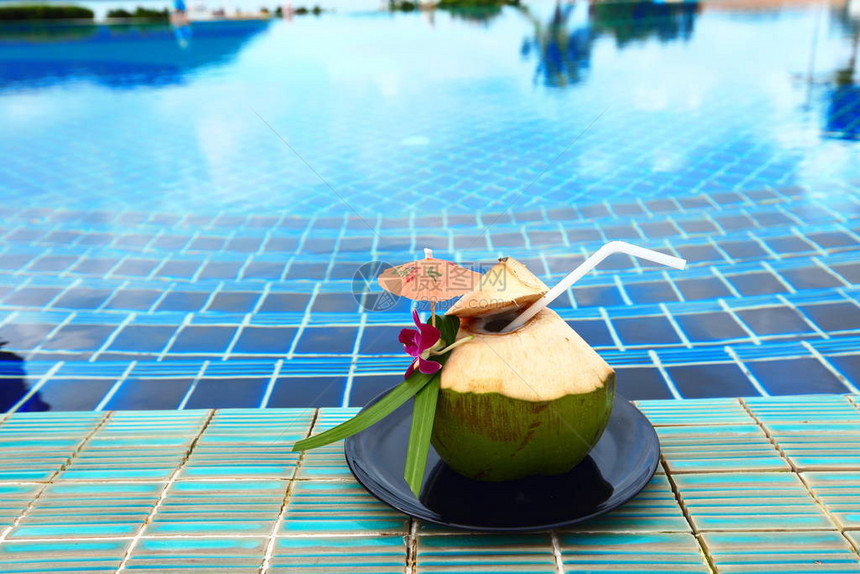 热带岛酒店蓝泳池一带的好地方图片