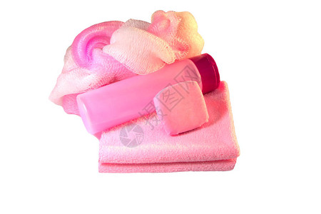粉色肥皂和洗发水隔离卫生用品粉色衣服图片