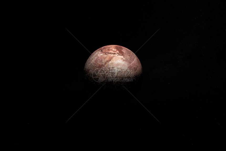 向外太空MakeMakeMake的矮行星图片