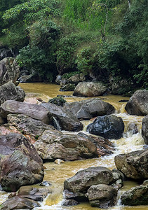 山瀑布河流景观瀑布景观美丽的瀑布图片