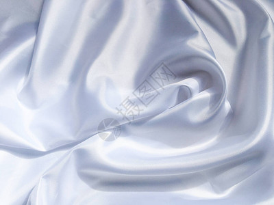 白色折叠织布纹理背景丝帘和折图片