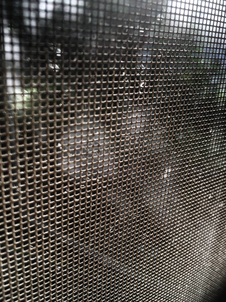 粉尘和肮脏的蚊子电线屏幕窗口图片