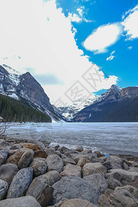艾伯塔加拿大LouiseBanff湖公园Fairview山图片