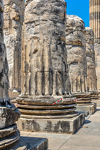位于土耳其迪马的阿波罗圣殿东面一柱子的基地图片