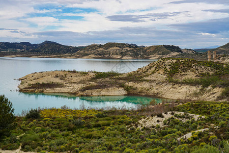 西班牙阿利坎特圣波拉附近的Pedrera水高清图片