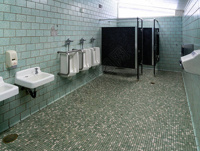 公共男子厕所的内地风景图片