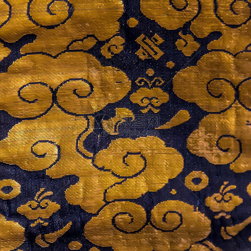 具有传统动机的东方花种背景古老鲜花原型印刷品纺织和喜莫诺织图片