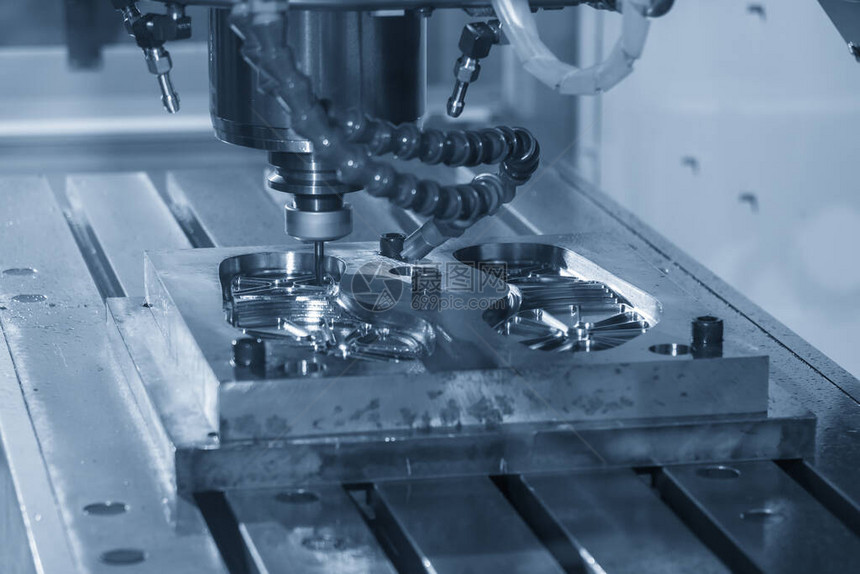 CNC磨制机用固态球末端工具切割鞋模图片