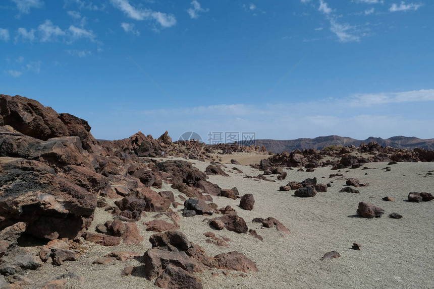 西班牙加那利群岛特内里费岛Teide公园的卡代拉火山图片