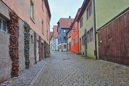 美丽的Deutsch街道的罗亨堡boutde图片