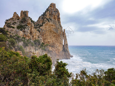位于撒丁岛美丽的Ogliastra地区它是一座天然纪念物图片