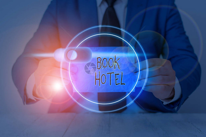 BookHotel的书旅馆书面说明您为安排酒店房间或住宿而提出的商图片