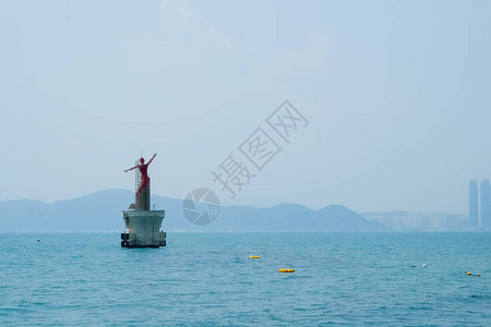 海云达海滩外观在图片