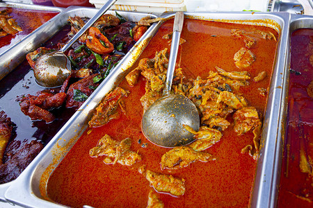 传统马来人食物在朗卡维岛的农图片