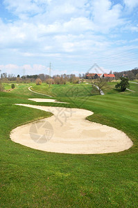 高尔夫高尔夫高尔夫球场拥有丰背景图片