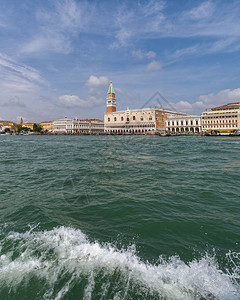 威尼斯全景天际线视图图片