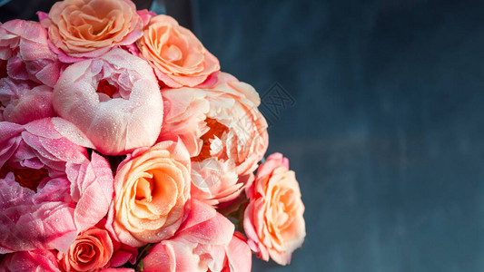 粉红色的鲜花和玫瑰图像图片