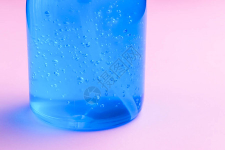 清洁酒精凝胶瓶用粉红色图片