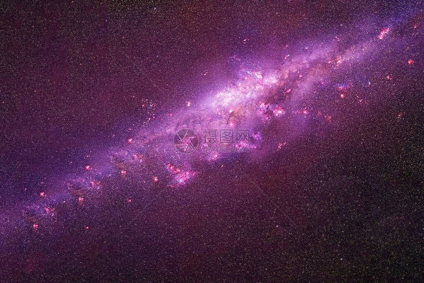 银河系在深空的银河系中图片