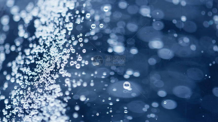 凝胶气泡上升液体流泡沫宏观拍摄清洁蜂蜜泡沫上升流照片背景特写果冻洗发皂用红龙相机拍图片