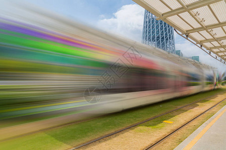 广州市交通轻轨地铁背景图片