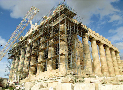 希腊修复下的希腊圣殿帕台农教希图片