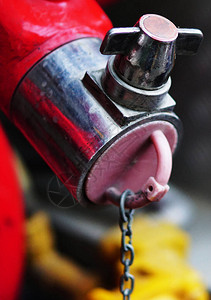 消防设备消防水管软特写图片