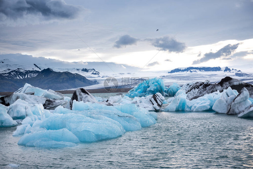 冰岛Jokulsarlon冰图片
