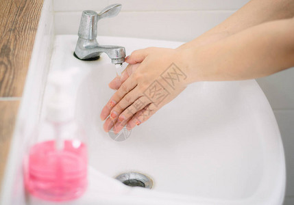 洗手保持清洁防止和细菌图片