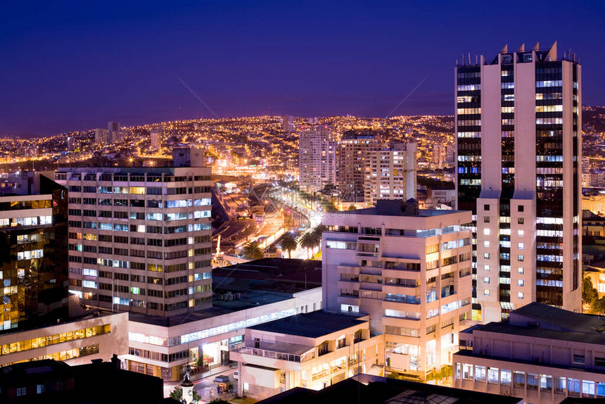 智利南美洲瓦尔帕莱索区瓦尔帕莱索市中心图片