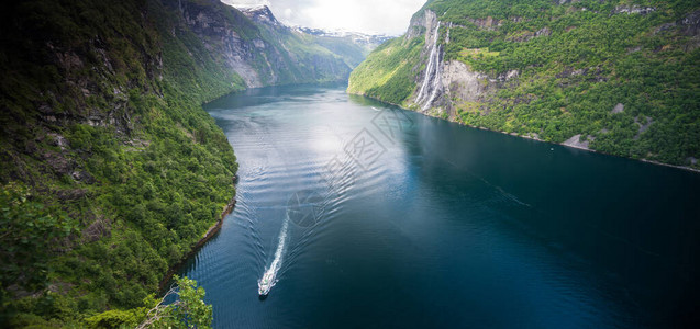 在挪威GeirangerGeirangerfj图片