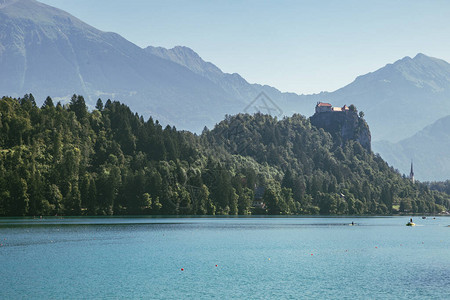 斯洛文尼亚的LakeBled和Bled图片