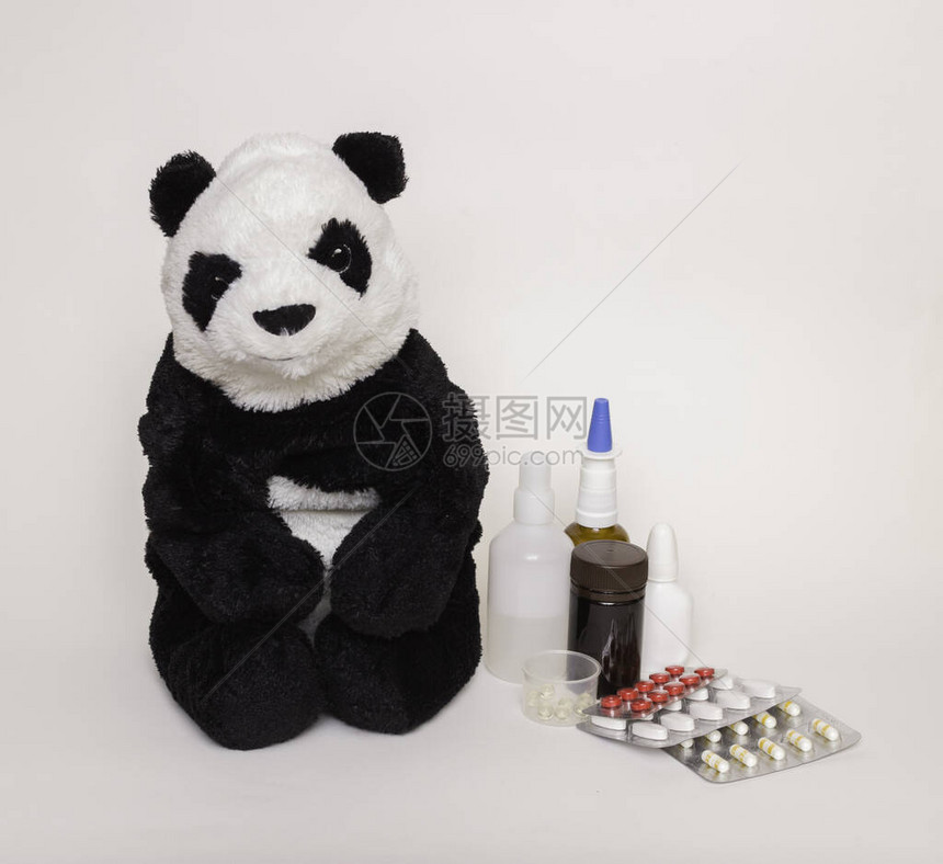 柔软的儿童玩具熊猫图片