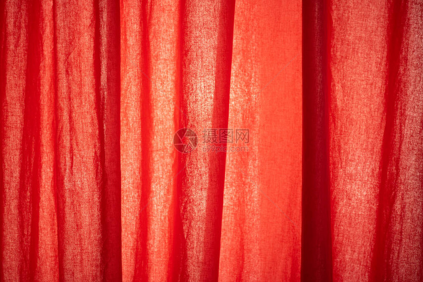 红漆背景红色织物背景红色织物纹理特写图片