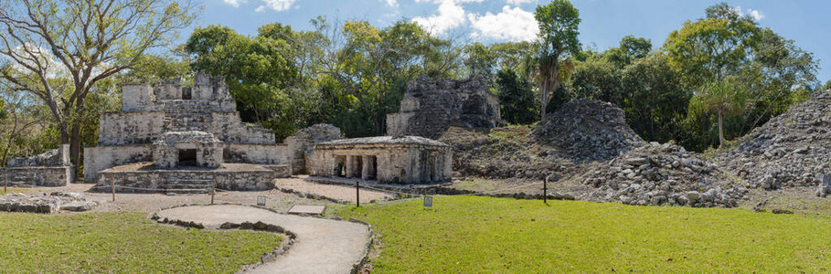 墨西哥金塔纳罗奥市穆伊尔考古遗址古老图片