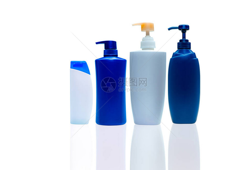 洗发水和护发素塑料瓶和分配泵隔离的化妆品瓶沐浴露和沐浴露包装液体肥皂瓶身体乳液容器身体护图片