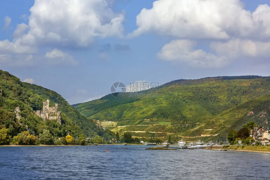 莱茵河与列因斯坦城堡图片