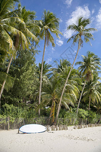 白色沙滩小径菲律宾长滩岛图片
