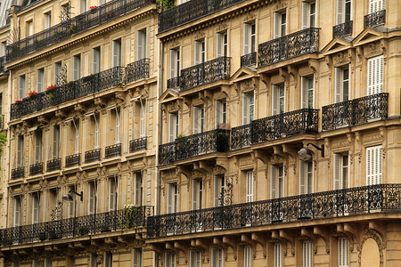 巴黎大厦的门面图片