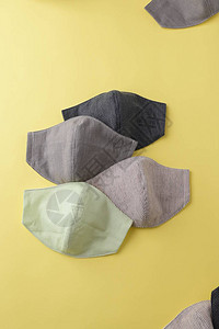 设计时装面罩具用织布棉手工制作黄图片