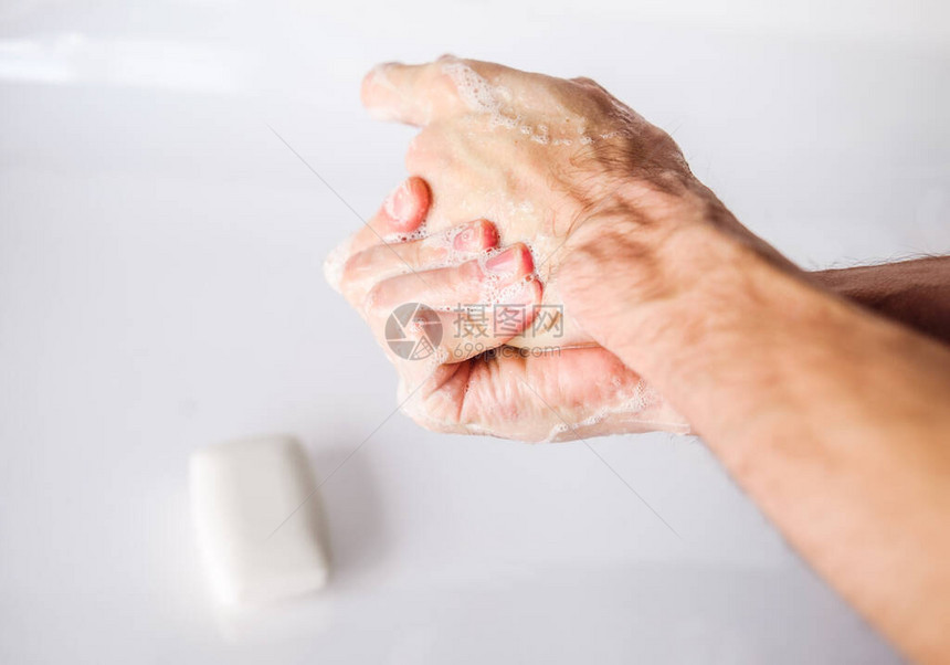 手卫生用肥皂洗手抗菌保护图片
