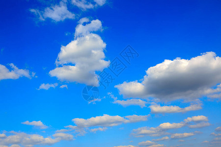 蓝天白云大自然背景图片