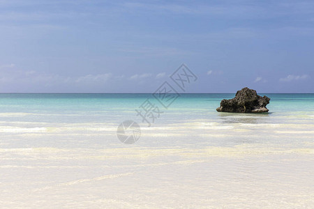 菲律宾长滩岛的白色沙滩背景图片