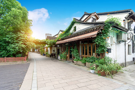 杭州传统建筑和小巷图片