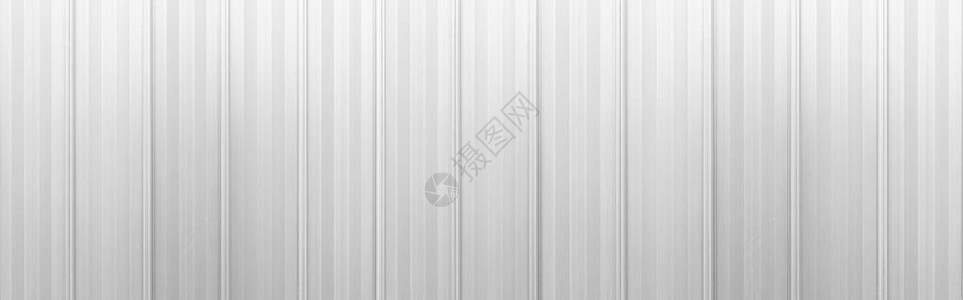 白色波纹金属纹理表面或镀锌钢全景图片